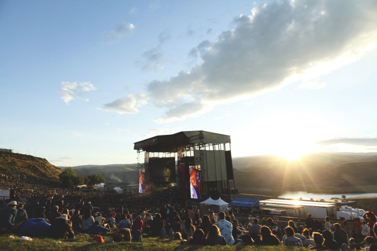 mainstage at sunset